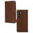 Mobilize Wallet Housse Samsung Galaxy A14 Etui en Cuir Véritable Porte-Monnaie - Marron