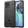 Mobigear Rugged Shield Coque Motorola Moto G72 Coque arrière en TPU Souple Anti-Chocs - Noir