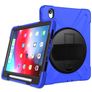 Mobigear SureGrip XGuard Coque iPad Pro 11 Pouces (2024) Coque arrière en Plastique rigide,Silicone + Porte-crayon + Bandoulière + Support Amovible - Bleu