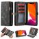 CaseMe 008 iPhone 11 Pro Max Coque Étui 2en1 avec coque amovible Portefeuille - Noir