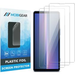 Mobigear Sony Xperia 5 V Protection d'écran Film - Compatible coque (Lot de 3)