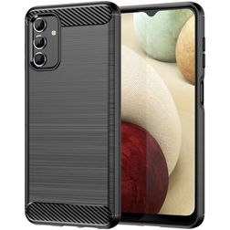 Mobigear Brushed Slim Coque Samsung Galaxy A04s Coque arrière en TPU Souple - Noir