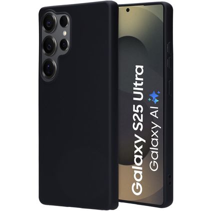 Mobiparts Samsung Galaxy S25 Ultra Silicone Coque arrière - Noir