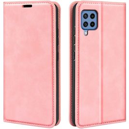 Mobigear Retro Slim Housse Samsung Galaxy M22 Etui Porte-Monnaie - Rose
