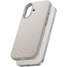 CARE by PanzerGlass Feature FLOW Coque iPhone 17 MagSafe Coque arrière en Silicone Anti-Chocs - Vanilla