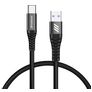 Mobigear Nylon - Câble USB-A vers USB-C 0.4 mètre - Noir