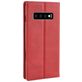Mobigear Sensation Housse Samsung Galaxy S10 Etui Porte-Monnaie - Rouge