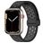 Mobigear Sport Plus Mag Bracelet Silicone Apple Watch Fermeture magnétique - 42/41/40/38 mm - Noir / Gris