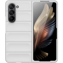 Mobigear Bumpy Coque Samsung Galaxy Z Fold 5 Coque arrière en TPU Souple - Blanc