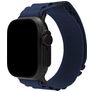Mobilize Alpine Bracelet Nylon Apple Watch Fermeture boucle ardillon - 49/46/45/44 mm - Bleu