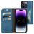Mobiparts Classic Wallet iPhone 14 Pro Étui Portefeuille - Steel Blue