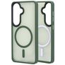 Mobiparts Hardcover Coque Samsung Galaxy S26 MagSafe Coque arrière Rigide - Satin Green