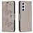 Mobigear Butterfly Housse Samsung Galaxy S24 Etui Porte-Monnaie - Gris