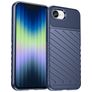 Mobigear Groove Coque iPhone 16e Coque arrière en TPU Souple - Bleu