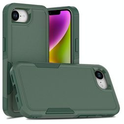 Mobigear Heavy Armor Coque iPhone 17e Coque arrière Rigide Anti-Chocs - Vert