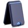 Mobigear Wallet Stand Porte-cartes - 3 cartes - Compatible MagSafe - Bleu