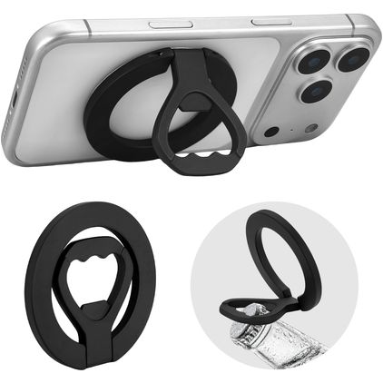 My Style MagPop MagSafe Compatible Zinc Alloy Bottle Opener Black
