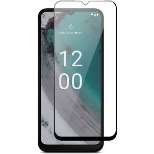 Mobigear Premium Nokia C32 Verre trempé Protection d'écran - Compatible Coque - Noir