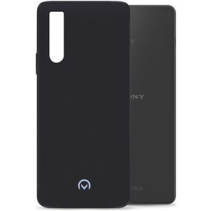 Mobilize Rubber Gelly Coque Sony Xperia 10 IV Coque arrière en TPU Souple - Matt Black