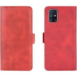 Mobigear Slim Magnet Housse Samsung Galaxy M51 Etui Porte-Monnaie - Rouge