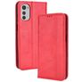 Mobigear Sensation Housse Motorola Moto E32 Etui Porte-Monnaie - Rouge