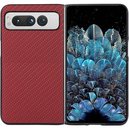 Mobigear Race Google Pixel Fold Plastique rigide Coque arrière - Rouge