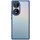 Mobigear Shockproof Coque HONOR 70 Coque arrière Rigide Anti-Chocs - Dark Blue