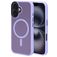 Mobiparts Hardcover Coque iPhone 16 MagSafe Coque arrière Rigide - Satin Lila