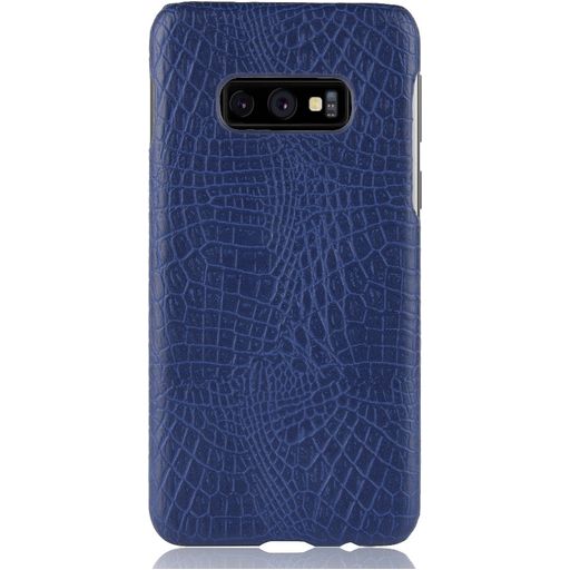 Mobigear Croco Coque Samsung Galaxy S10e Coque arrière Rigide - Bleu