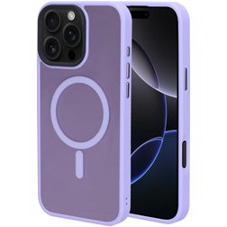 Mobiparts Hardcover Coque iPhone 16 Pro Max MagSafe Coque arrière Rigide - Satin Lila