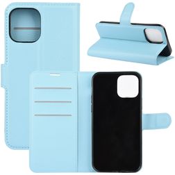 Mobigear Classic Housse iPhone 12 Pro Etui Porte-Monnaie - Bleu