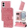 Mobigear Sunflower Housse Samsung Galaxy S25 Edge Etui Porte-Monnaie - Rose doré