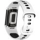 Mobigear Sport Dual Bracelet Silicone Fitbit Charge 5 Fermeture à clou et passant - Blanc / Bleu