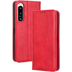 Mobigear Sensation Housse Sony Xperia 5 IV Etui Porte-Monnaie - Rouge