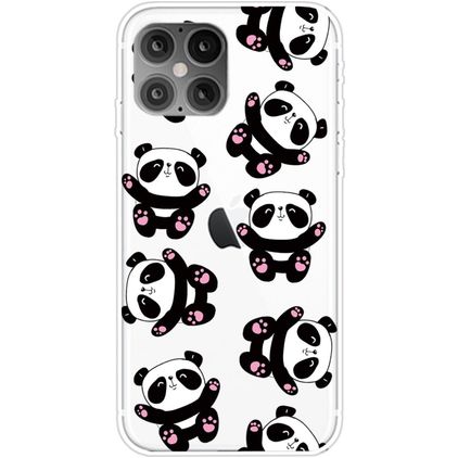Mobigear Design Coque iPhone 12 Pro Max Coque arrière en TPU Souple - Panda