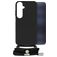 Mobilize Lanyard Gelly Samsung Galaxy A25 Coque avec cordon en TPU Souple - Noir