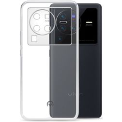 Mobilize Gelly Coque Transparente Vivo X80 Pro Coque arrière en TPU Souple - Transparent