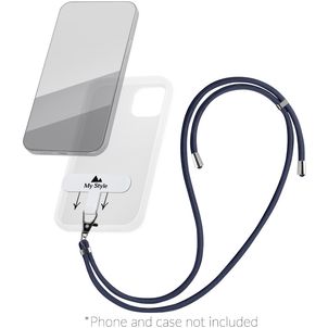 My Style Lanyard - Cordon de téléphone universel ajustable - Bleu