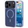 Mobiparts Hardcover iPhone 17 Pro Max MagSafe Plastique rigide Coque arrière - Satin Light Blue