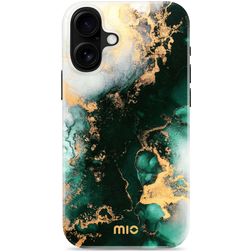 MIO iPhone 16 Plus MagSafe Plastique rigide Coque arrière - Green Marble