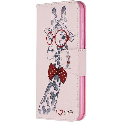 Mobigear Design Nokia 2.3 Étui Portefeuille - Girafe