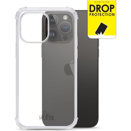 My Style Protective Flex Coque Transparente iPhone 14 Pro Max Coque arrière en TPU Souple Anti-Chocs - Transparent