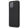 Mobigear Rubber Touch Coque iPhone 12 Coque arrière en Silicone - Noir