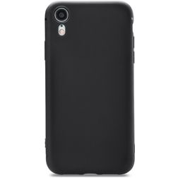 Xccess Invisible Thin Coque iPhone XR Coque arrière en TPU Souple Extra-fin - Noir