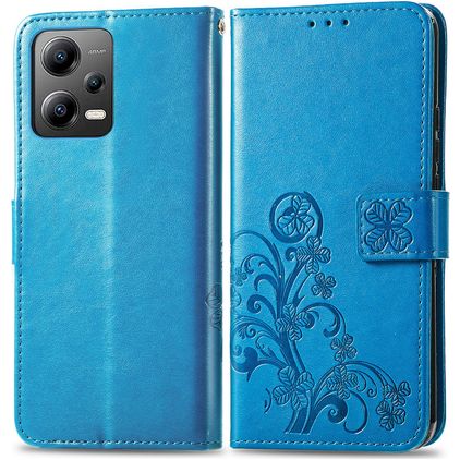 Mobigear Clover Housse POCO X5 Etui Porte-Monnaie - Bleu