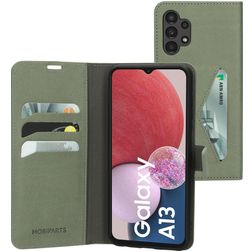 Mobiparts Classic Wallet Housse Samsung Galaxy A13 4G Etui Porte-Monnaie - Stone Green