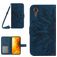 Mobigear Sunflower Housse Samsung Galaxy Xcover 7 Etui Porte-Monnaie - Bleu Marin