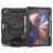 Mobigear SureGrip Xtreme Coque iPad Pro 12.9 Pouces (2022) Coque arrière en Plastique rigide,Silicone + Porte-crayon + Bandoulière + Support Amovible - Noir