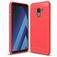 Mobigear Brushed Slim Samsung Galaxy A8 (2018) TPU souple Coque arrière - Rouge