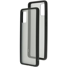 Mobiparts Hardcover Coque Samsung Galaxy A71 Coque arrière Rigide - Transparent / Gris
